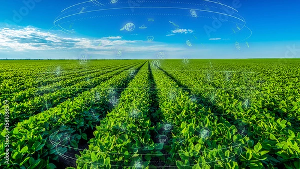 Obraz High-tech sustainable agriculture