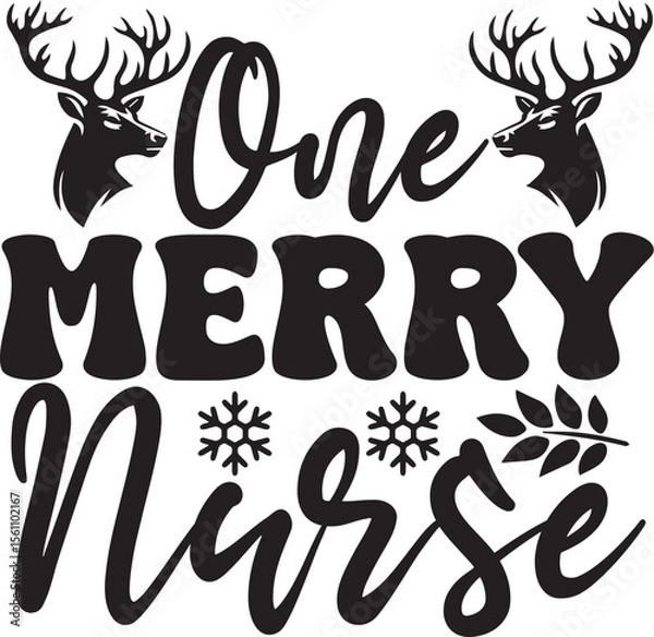 Fototapeta Basic RGB One Merry Nurse svg design