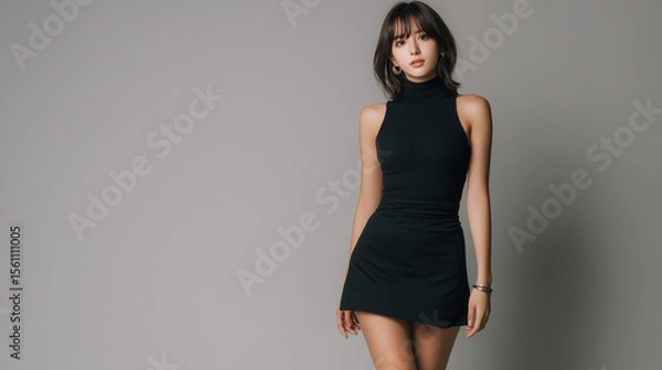 Obraz 美女, 女性, 美しい, 顔, モデル, 日本, 韓国, 中国, アジア, カフェ, ファッション