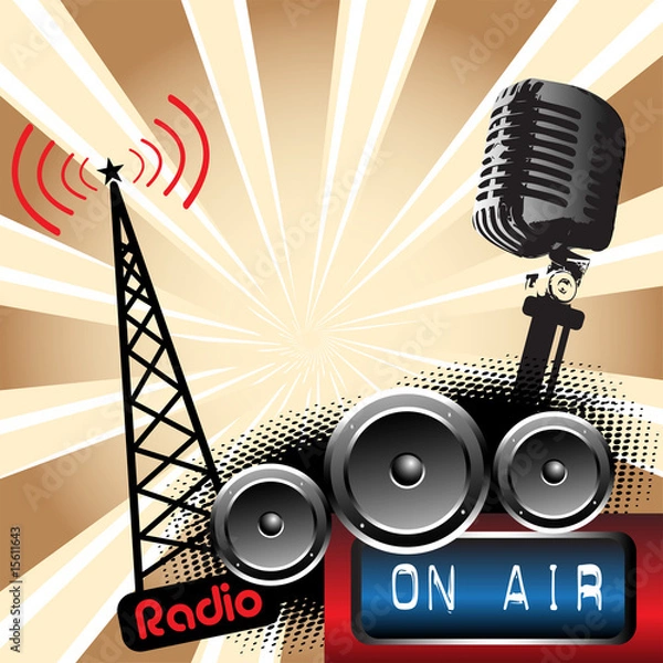 Fototapeta Radio