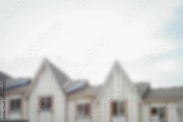 Obraz High section of building against sky at counstruction site