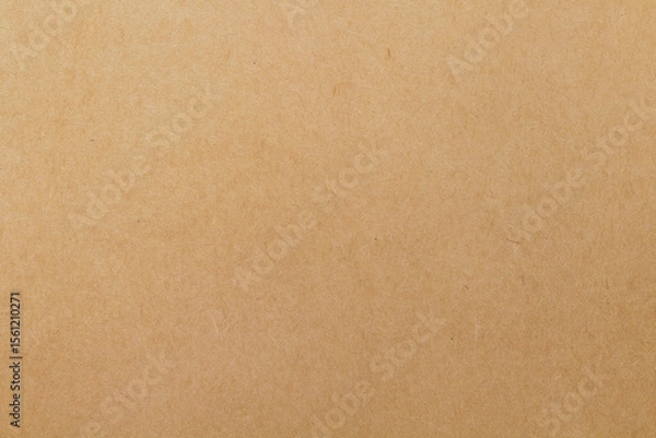 Fototapeta Cardboard sheet texture background, pattern of brown kraft paper with vintage style.