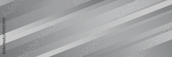 Fototapeta Gray and white diagonal line architecture geometry tech abstract subtle background vector