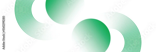 Fototapeta Clean natural green color gradation with pale tone paint on environmental friendly cardboard box blank paper texture background with space minimal style