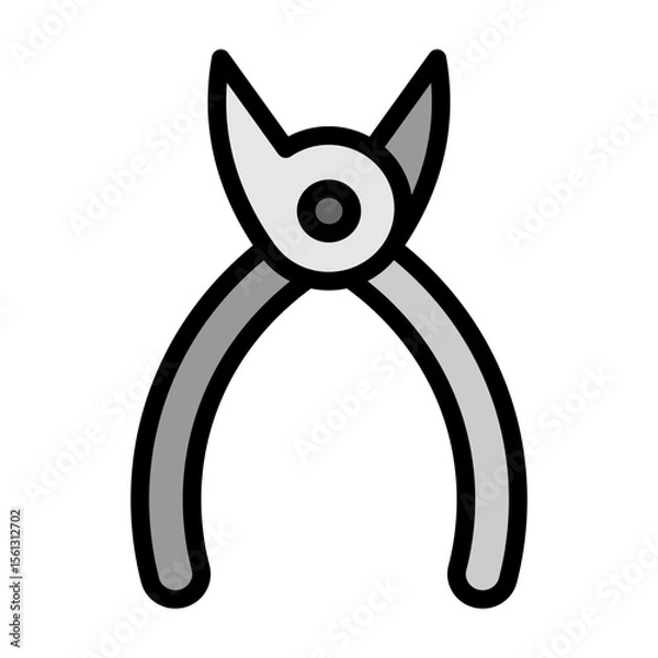 Fototapeta Wire Cutter  Vector Filled Icon Design