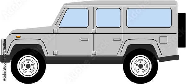 Obraz off road vehicle vector