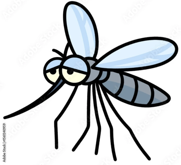 Obraz mosquito isolated on white background