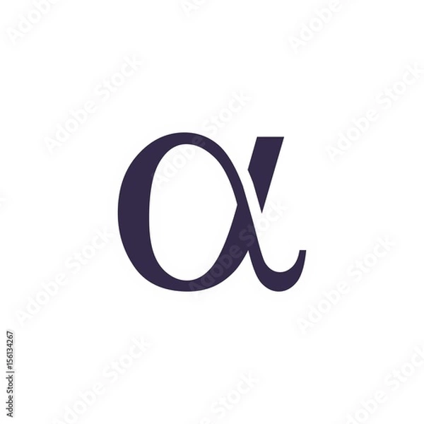 Obraz alpha logo vector