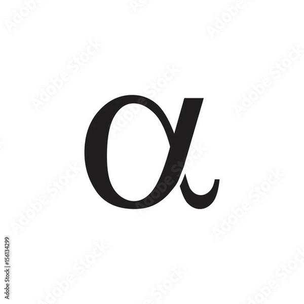 Obraz alpha logo vector