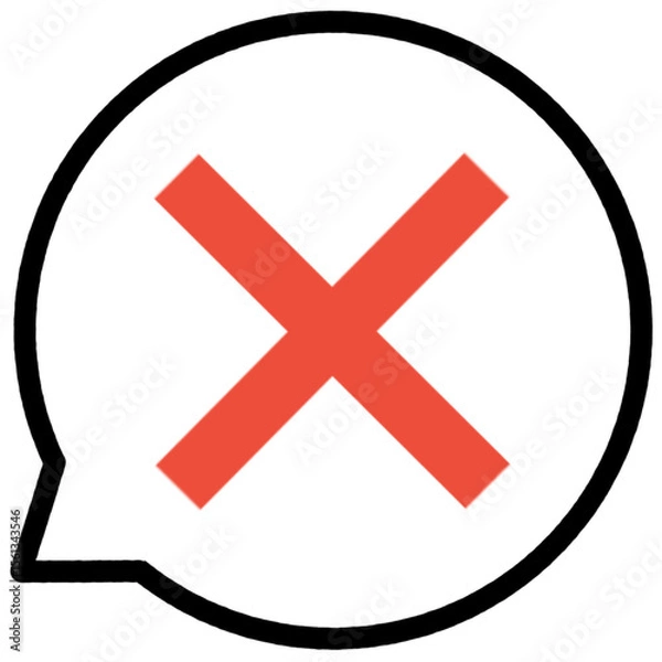 Obraz red cross mark