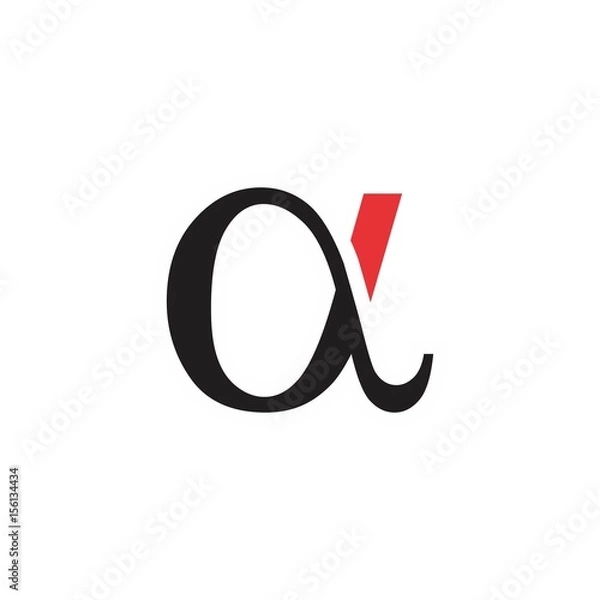 Obraz alpha logo vector