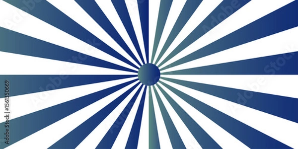 Fototapeta Abstract vivid spiral pattern featuring alternating blue and white wavy radial lines.Central focal point and spirals outward with fluid, dynamic motion. Flat, vibrant, and suitable for pop-art..