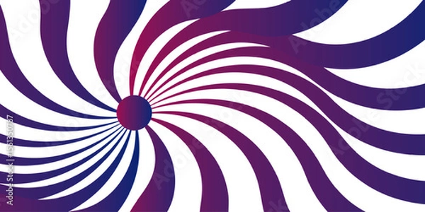 Fototapeta Abstract vivid spiral pattern featuring alternating maroon and white wavy radial lines.Central focal point and spirals outward with fluid, dynamic motion. Flat, vibrant, and suitable for pop-art..