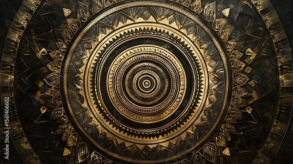 Obraz Celestial mandala pulsing with spiritual depth high resolution picture