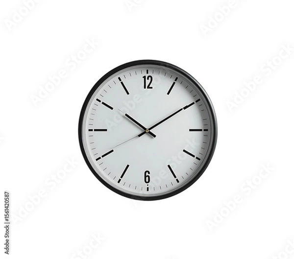 Obraz Wall clock with minimalist face.
