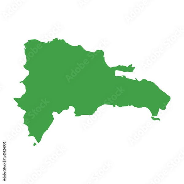 Obraz Dominican Republic Map Boundary