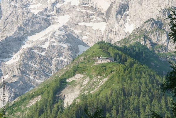Obraz Aussicht auf das Purtschellerhaus im Berchtesgadener Land