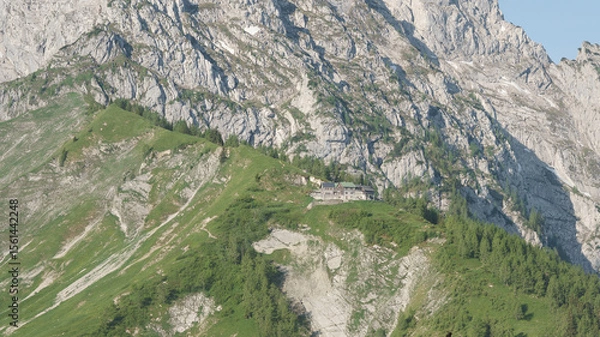 Obraz Aussicht auf das Purtschellerhaus im Berchtesgadener Land