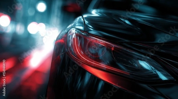 Fototapeta Future sense of cool automobile advertising background