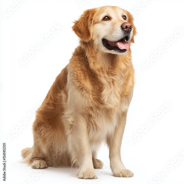 Obraz Golden Retriever Portrait , PNG isolated cut out image
