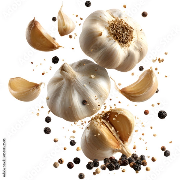 Obraz garlic and pepper