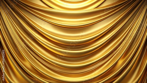 Fototapeta ゴールドドレープの背景