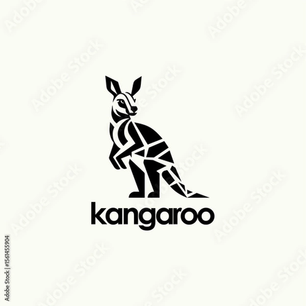 Fototapeta Kangaroo Logo Vector