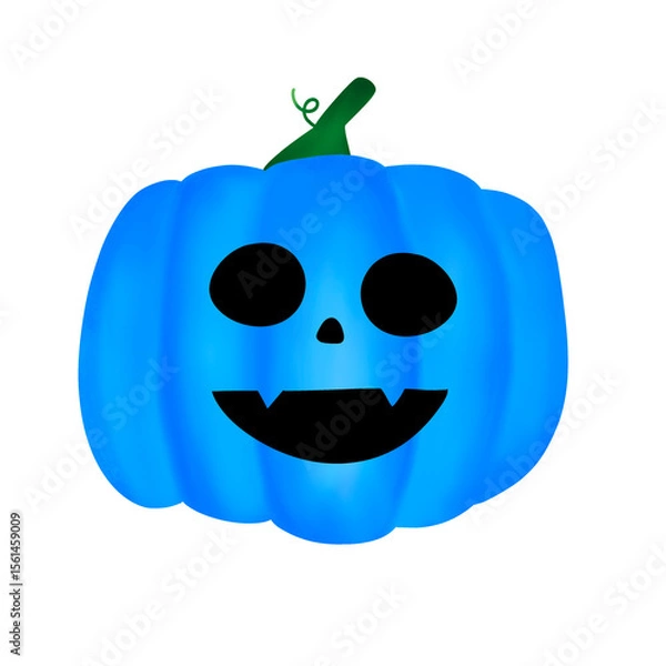 Obraz Blue Halloween Pumpkin