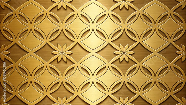 Fototapeta ゴールドのパターン背景