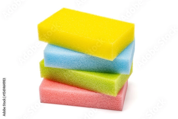 Fototapeta sponges isolated in white background