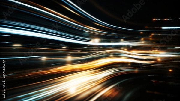 Obraz スピード感のある光線_抽象背景	