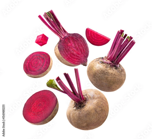 Obraz beetroot  isolated on transparent png (Image from camera)