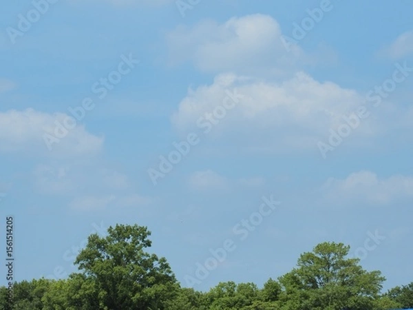 Obraz グラウンドと上空の空_2