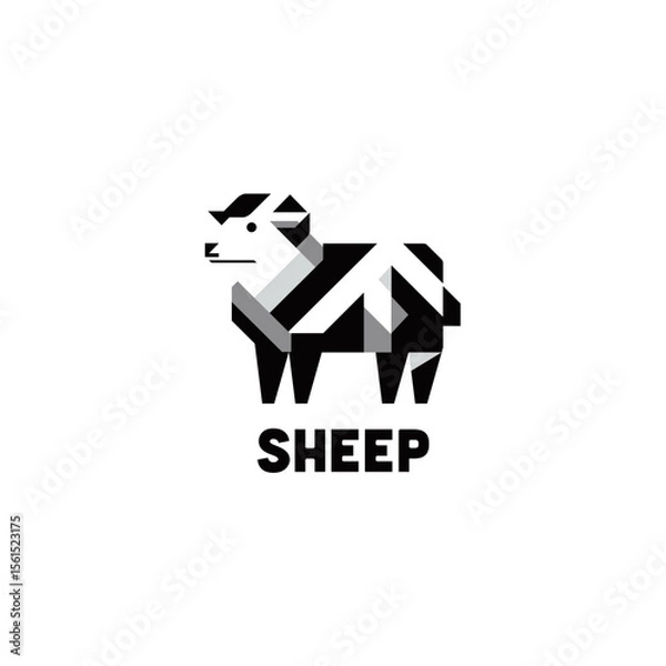 Fototapeta Sheep Logo Vector