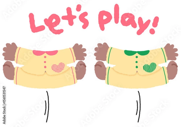 Obraz 점프하는 아이들(얼굴 합성 도안)