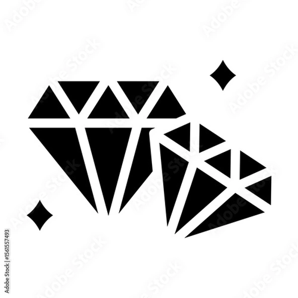 Obraz diamonds icon