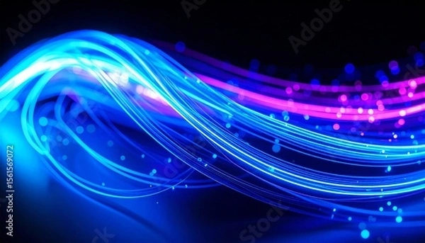 Fototapeta abstract blue background with lines
