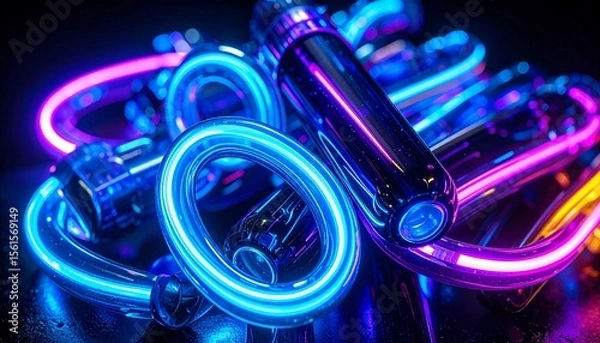 Fototapeta saxophone isolated on black background