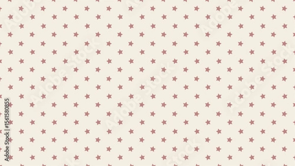 Fototapeta Seamless beige star pattern background vector, minimalist and vintage-style design for nursery decor, baby fabric, wrapping paper, scrapbooking, kids room wallpaper, and cute digital projects.