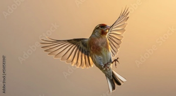 Fototapeta Majestic Bird in Flight A Stunning Image of Avian Grace