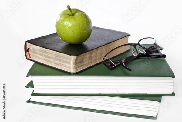 Obraz Apple on books