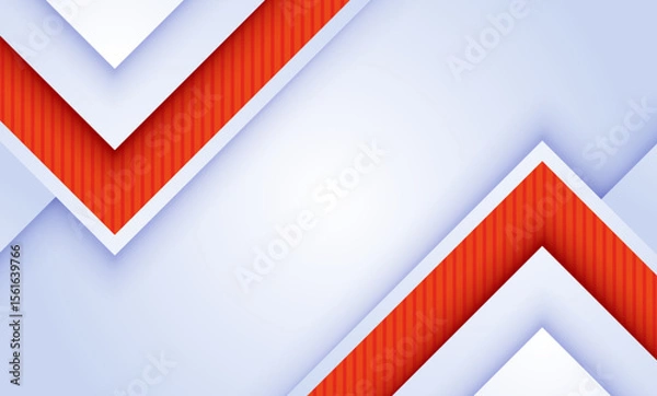 Obraz Red and White Striped Background with Blue Accents and Simple Vector Design