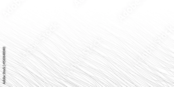 Fototapeta Set of wavy horizontal lines. Vector design element. vector