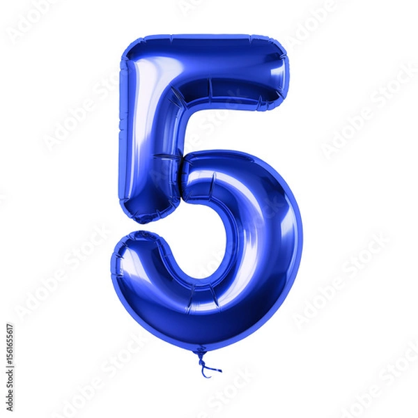 Obraz Blue Balloon Number five