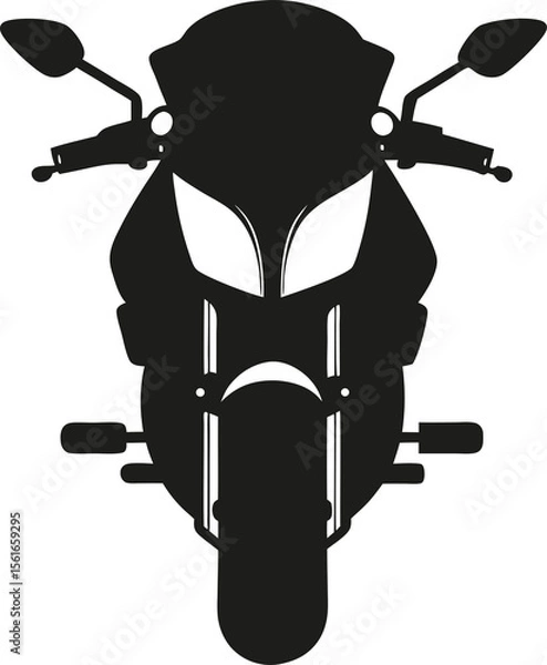 Obraz motorcycle on black background