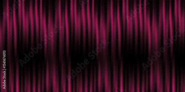 Fototapeta Stipple pattern, red dotted geometric background. Stippling, dotwork drawing, shading using dots. Pixel disintegration, random halftone effect.