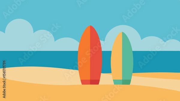 Obraz surfboard on the beach