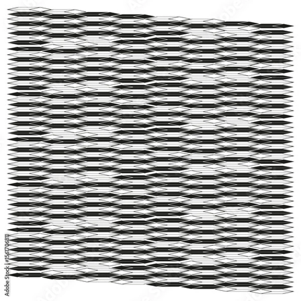 Obraz Abstract stripe pattern. Horizontal line texture. Monochrome geometric design. Repeating element illustration.