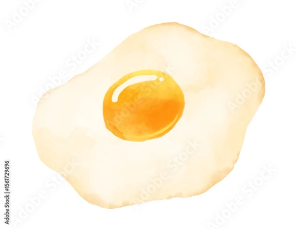 Obraz 目玉焼きの水彩画