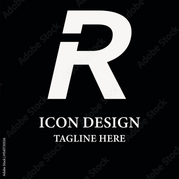 Fototapeta Letter R Modern Logo suitable for business with R initials